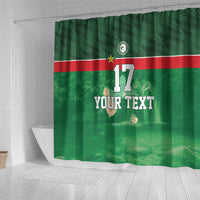 Custom Guadelope Football Shower Curtain Basse Terre Green Style