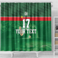 Custom Guadelope Football Shower Curtain Basse Terre Green Style