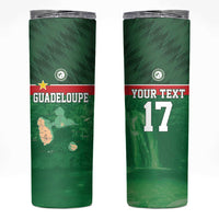 Custom Guadelope Football Skinny Tumbler Basse Terre Green Style