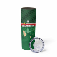 Custom Guadelope Football Skinny Tumbler Basse Terre Green Style