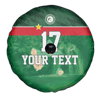 Custom Guadelope Football Spare Tire Cover Basse Terre Green Style