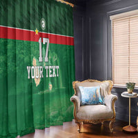 Custom Guadelope Football Window Curtain Basse Terre Green Style