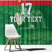 Custom Guadelope Football Window Curtain Basse Terre Green Style