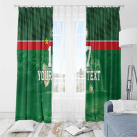 Custom Guadelope Football Window Curtain Basse Terre Green Style