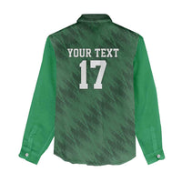 Custom Guadelope Football Women Casual Shirt Basse Terre Green Style