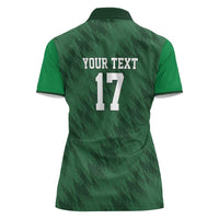 Custom Guadelope Football Women Polo Shirt Basse Terre Green Style