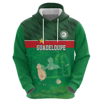 Custom Guadelope Football Zip Hoodie Basse Terre Green Style