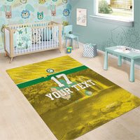 Custom Guadelope Football Area Rug Basse Terre Yellow Style