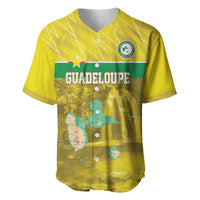 Custom Guadelope Football Baseball Jersey Basse Terre Yellow Style