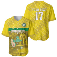 Custom Guadelope Football Baseball Jersey Basse Terre Yellow Style