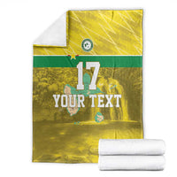 Custom Guadelope Football Blanket Basse Terre Yellow Style