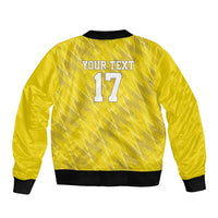 Custom Guadelope Football Bomber Jacket Basse Terre Yellow Style