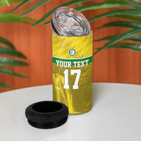 Custom Guadelope Football 4 in 1 Can Cooler Tumbler Basse Terre Yellow Style