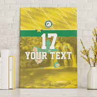 Custom Guadelope Football Canvas Wall Art Basse Terre Yellow Style