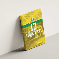 Custom Guadelope Football Canvas Wall Art Basse Terre Yellow Style