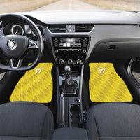 Custom Guadelope Football Car Mats Basse Terre Yellow Style