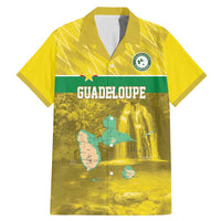 Custom Guadelope Football Family Matching Mermaid Dress and Hawaiian Shirt Basse Terre Yellow Style