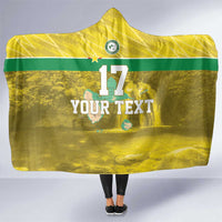 Custom Guadelope Football Hooded Blanket Basse Terre Yellow Style