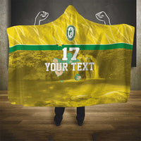 Custom Guadelope Football Hooded Blanket Basse Terre Yellow Style