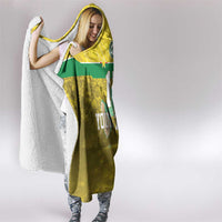Custom Guadelope Football Hooded Blanket Basse Terre Yellow Style