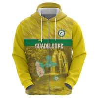 Custom Guadelope Football Hoodie Basse Terre Yellow Style