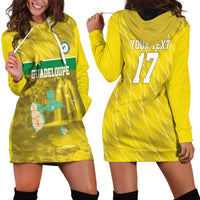 Custom Guadelope Football Hoodie Dress Basse Terre Yellow Style