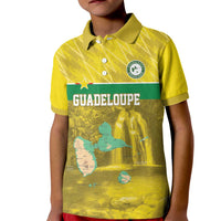 Custom Guadelope Football Kid Polo Shirt Basse Terre Yellow Style