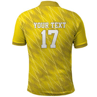 Custom Guadelope Football Polo Shirt Basse Terre Yellow Style