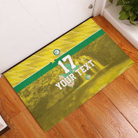 Custom Guadelope Football Rubber Doormat Basse Terre Yellow Style