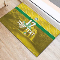 Custom Guadelope Football Rubber Doormat Basse Terre Yellow Style