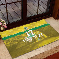 Custom Guadelope Football Rubber Doormat Basse Terre Yellow Style