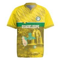 Custom Guadelope Football Rugby Jersey Basse Terre Yellow Style