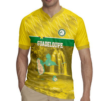 Custom Guadelope Football Rugby Jersey Basse Terre Yellow Style