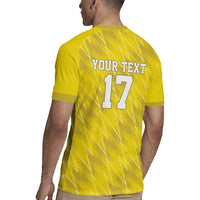 Custom Guadelope Football Rugby Jersey Basse Terre Yellow Style