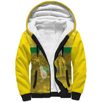 Custom Guadelope Football Sherpa Hoodie Basse Terre Yellow Style