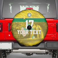 Custom Guadelope Football Spare Tire Cover Basse Terre Yellow Style