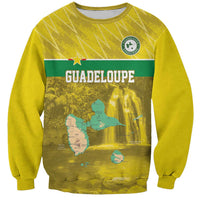 Custom Guadelope Football Sweatshirt Basse Terre Yellow Style
