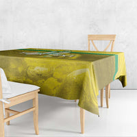 Custom Guadelope Football Tablecloth Basse Terre Yellow Style