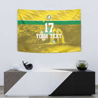 Custom Guadelope Football Tapestry Basse Terre Yellow Style