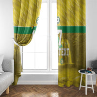 Custom Guadelope Football Window Curtain Basse Terre Yellow Style
