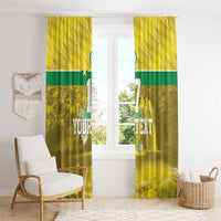 Custom Guadelope Football Window Curtain Basse Terre Yellow Style