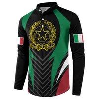 Italian Republic Button Sweatshirt Simple Coat of Arms