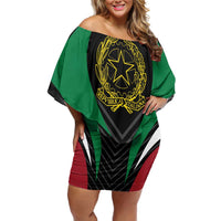 Italian Republic Family Matching Off Shoulder Short Dress and Hawaiian Shirt Simple Coat of Arms