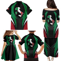 Italian Republic Family Matching Puletasi and Hawaiian Shirt Simple Coat of Arms