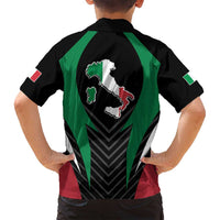 Italian Republic Family Matching Summer Maxi Dress and Hawaiian Shirt Simple Coat of Arms