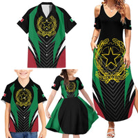 Italian Republic Family Matching Summer Maxi Dress and Hawaiian Shirt Simple Coat of Arms