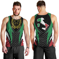 Italian Republic Men Tank Top Simple Coat of Arms