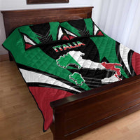 Italian Republic Quilt Bed Set Simple Coat of Arms