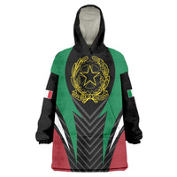 Italian Republic Wearable Blanket Hoodie Simple Coat of Arms