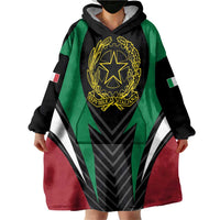 Italian Republic Wearable Blanket Hoodie Simple Coat of Arms